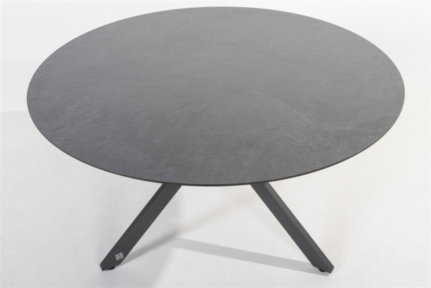 4SO Locarno ronde tuintafel in HPL (antraciet) - 3